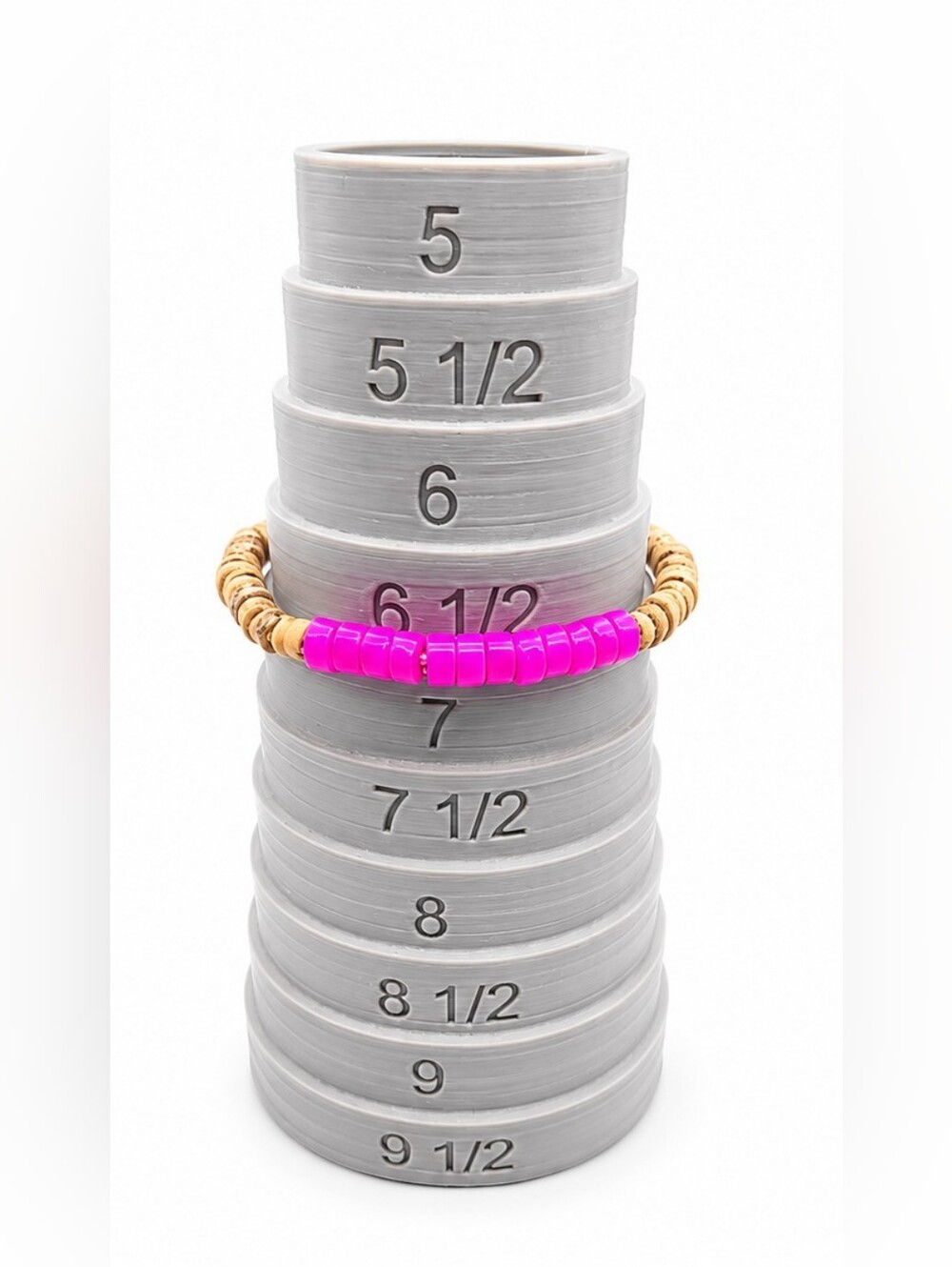 Women's / Unisex 3pc Boho Surfer Bracelet Set | Heishi & Lava Rock | Small 6.5" - Picture 3 of 4